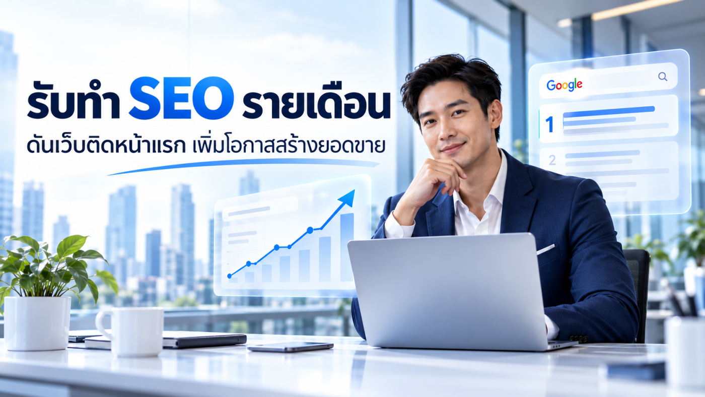 รับทำ SEO รายเดือน และรับทำ SEO ติดหน้าแรก Google